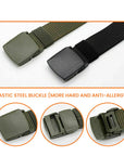 Men's Plastic Cam Buckle Nylon Belt