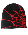 Spider Web Printed Knitted Pullover Wool Hat