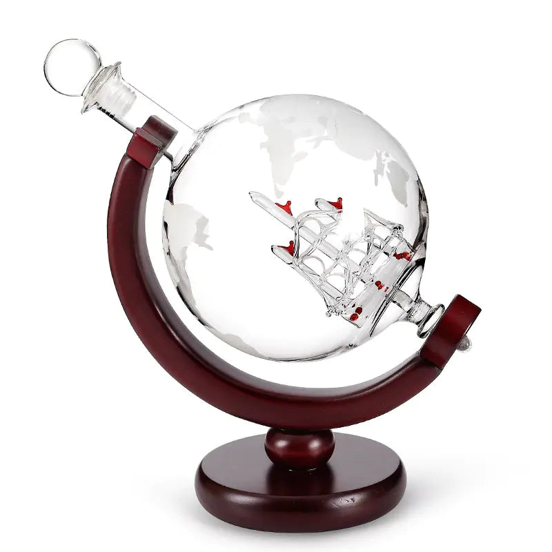 Whiskey decanter globe wine aerator glass set Globe-shaped whiskey decanter with wine aerator and glasses Elegant glassware set for whiskey and wine enthusiasts Decorative globe decanter with built-in wine aerator Stylish whiskey decanter set with accompanying wine glasses Unique globe-shaped decanter and aerator glassware set Luxury barware set for serving whiskey and aerating wine Premium glass set for whiskey and wine aficionados Globe decanter with integrated wine aerator and matching glasses