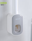 Automatic Toothpaste Dispenser Wall-Mount Toothpaste Holder Hands-Free Toothpaste Squeezer Sensor-Operated Toothpaste Dispenser Wall-Mounted Toothpaste Pump Touchless Toothpaste Dispenser Adhesive Toothpaste Holder Bathroom Toothpaste Organizer Space-Saving Toothpaste Dispenser Convenient