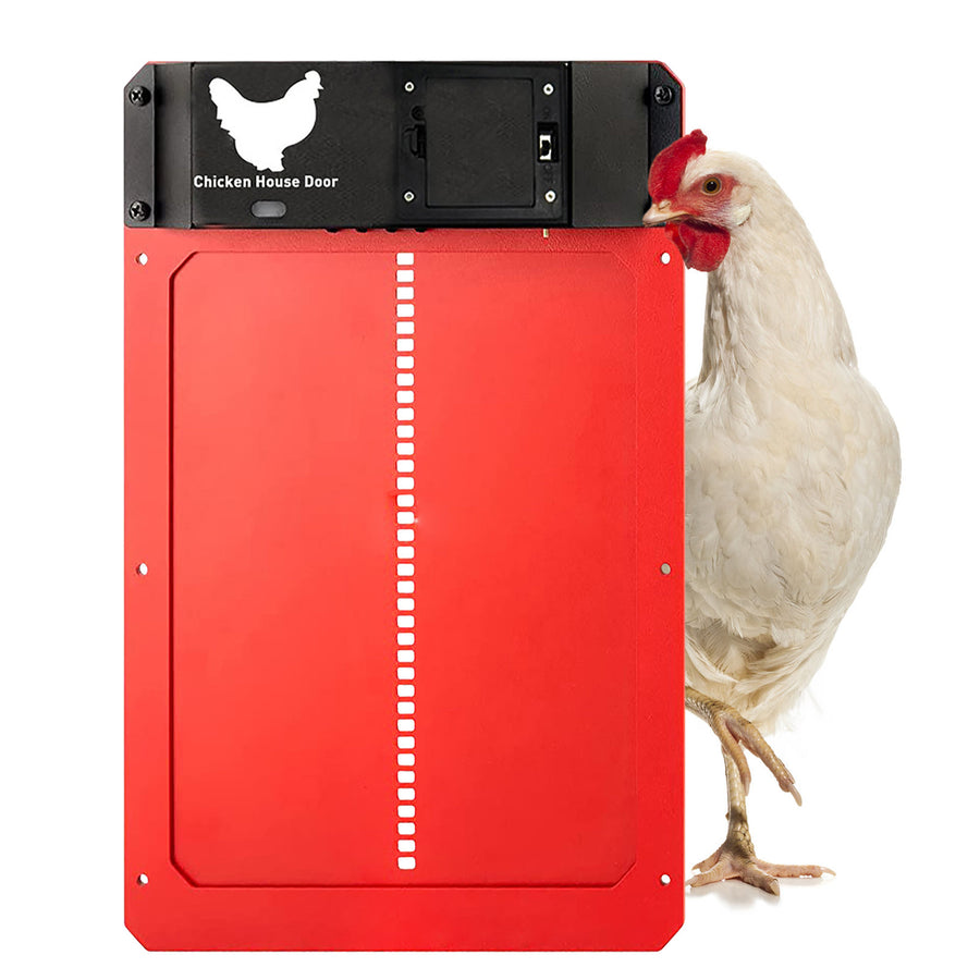 Automated chicken coop door Automatic poultry door opener Convenient coop door solution Programmable chicken door Hands-free coop management Smart chicken coop accessory Secure automatic door for chickens Customizable coop door opener Hassle-free poultry access Efficient chicken coop door system