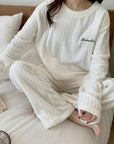 Winter Soft Velvet Pajamas Set