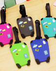 Fashion Silicone Luggage Tags Set