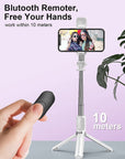 Wireless Bluetooth selfie stick tripod Bluetooth-enabled selfie stick with tripod Versatile selfie stick and tripod combo Hands-free selfie stick tripod with Bluetooth connectivity Portable tripod for smartphone photography Selfie stick and tripod for remote photography Wireless selfie stick tripod for group shots Extendable selfie stick with built-in Bluetooth remote Adjustable tripod stand for smartphone cameras Selfie stick tripod for capturing steady shots