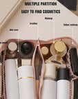 Large-Capacity Leather Cosmetic Bag