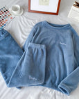 Winter Soft Velvet Pajamas Set