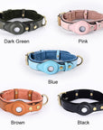 Leather Anti-Lost Dog Collar