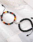 Crystal Healing Magnetic Bracelets for Couples - Gift for Long Distance Relationships