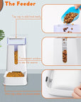 Automatic cat feeder Programmable pet feeder Timed cat food dispenser Auto cat feeding device Convenient cat feeding solution Portion-controlled cat feeder Scheduled cat meal dispenser Automatic pet food dispenser Smart cat feeding system Reliable cat feeding companion