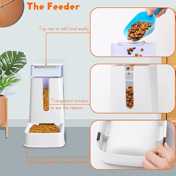 Automatic cat feeder Programmable pet feeder Timed cat food dispenser Auto cat feeding device Convenient cat feeding solution Portion-controlled cat feeder Scheduled cat meal dispenser Automatic pet food dispenser Smart cat feeding system Reliable cat feeding companion