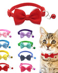 Bow and bell pet collar Fashionable pet accessory Stylish pet collar with bow Cute pet collar with bell Adorable pet collar design High-quality pet collar Durable pet collar for daily wear Pet fashion accessory Pet collar with charm Pet collar with bow and bell