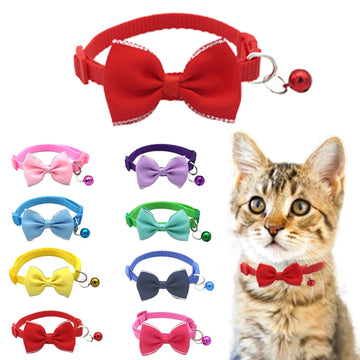Bow and bell pet collar Fashionable pet accessory Stylish pet collar with bow Cute pet collar with bell Adorable pet collar design High-quality pet collar Durable pet collar for daily wear Pet fashion accessory Pet collar with charm Pet collar with bow and bell
