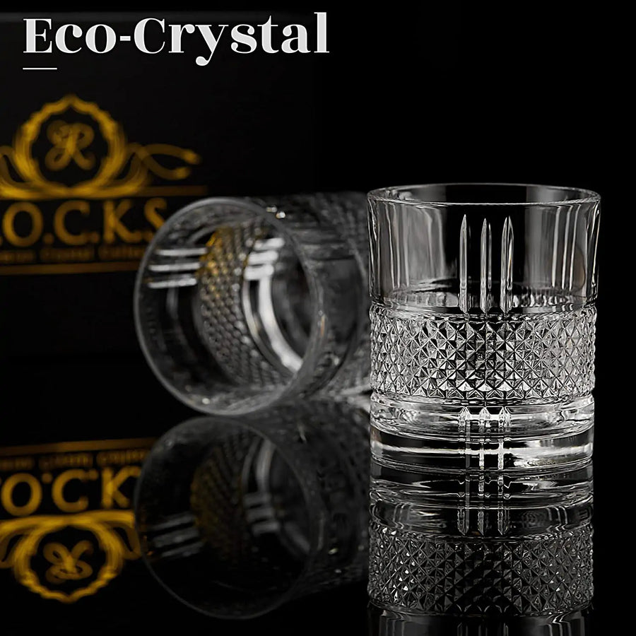 Eco Crystal Collection Reserve whiskey glass set Sustainable whiskey glass set Eco-friendly whiskey glass collection Crystal whiskey glass set Premium whiskey glassware Whiskey lover's gift set Reserve whiskey glass edition Sustainable drinkware set Luxury whiskey glass set