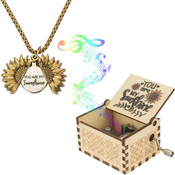 You Are My Sunshine music box, Musical box with You Are My Sunshine, Vintage music box, Hand-cranked music box, Wooden music box, Retro music box, Engraved music box, Keepsake music box, Melody music box, Decorative music box.