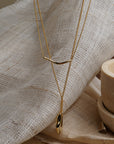 Waterdrop necklaces Irregular jewelry set Necklace duo Fashion accessories Statement jewelry Unique necklaces Jewelry set Elegant accessories Trendy necklaces Fashionable jewelry