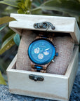 Luxury Wooden Chronograph Watch for Men