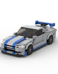 Nissan GTR R34 Sports Car Brick Toy