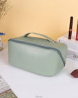 Large-Capacity Leather Cosmetic Bag