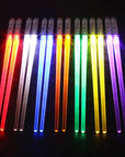 LED chopsticks Lightsaber utensils Novelty dining Geeky gadgets Futuristic tableware Star Wars chopsticks Illuminated dining Sci-fi kitchenware Fun food accessories Glow-in-the-dark chopsticks