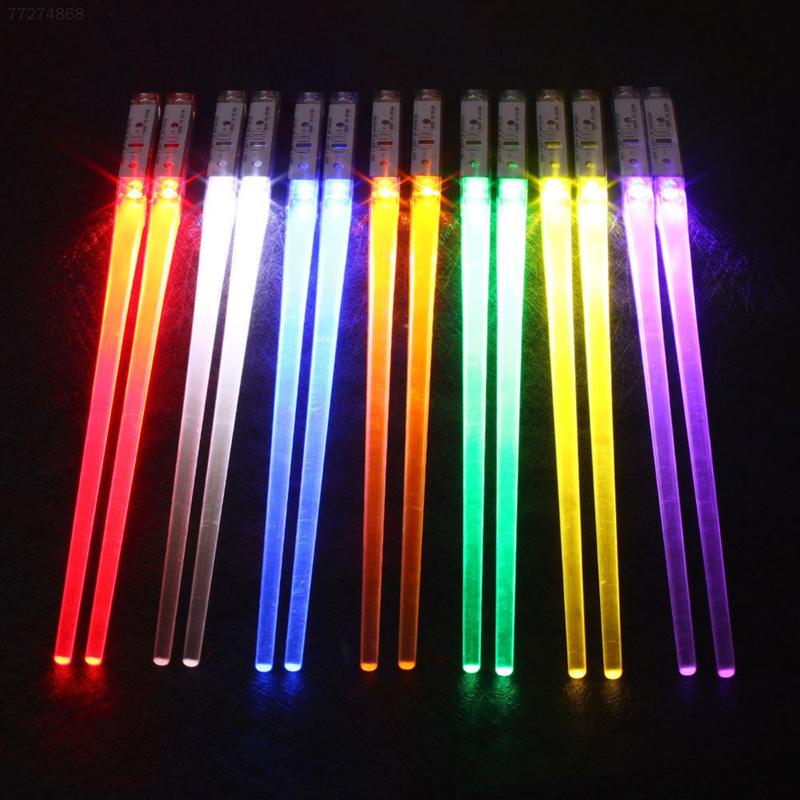 LED chopsticks Lightsaber utensils Novelty dining Geeky gadgets Futuristic tableware Star Wars chopsticks Illuminated dining Sci-fi kitchenware Fun food accessories Glow-in-the-dark chopsticks