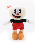 Cuphead merchandise Collectible plushies Video game plush dolls Cuphead characters Cartoon plush toys Mugman plushies Cute game character dolls Cuphead fan merchandise Stuffed Cuphead figures Animated plush collectibles