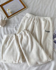 Winter soft velvet pajamas set Cozy velvet sleepwear for winter Velvet pajama set for cold weather comfort Luxurious winter loungewear in velvet Soft and plush velvet pajamas for chilly nights Warm velvet sleep set for winter nesting Stylish velvet pajamas for cold weather relaxation Comfortable winter pajama set in velvet fabric Velvet sleepwear ensemble for cozy nights in Winter velvet pajamas with matching top and bottoms