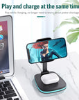 Wireless charger Magnetic charger Fast charging Folding design Multi-device charger Portable charger 15W charger Tech accessories Charging station Travel essentials