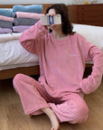 Winter Soft Velvet Pajamas Set