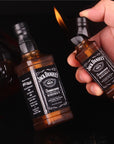 Whiskey bottle lighter Novelty lighter shaped like a whiskey bottle Refillable butane lighter in the form of a whiskey bottle Unique whiskey-themed lighter for enthusiasts Collectible lighter resembling a miniature whiskey bottle Whiskey bottle-shaped refillable lighter Novelty flame lighter in the design of a whiskey bottle Fun and functional whiskey bottle butane lighter Pocket-sized whiskey bottle lighter for on-the-go use Cool gift idea for whiskey lovers: the whiskey bottle lighter