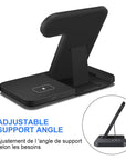 Wireless charger Fast charging station Multi-device charger Charging dock Smartphone charger Smartwatch charger Earbuds charger Tech accessories Charging hub Wireless charging stand