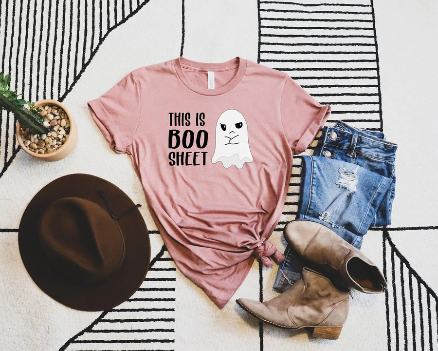 Boo sheet shirt Boo shirt Halloween shirt Spooky shirt Ghost shirt Funny Halloween shirt Halloween costume shirt Trick or treat shirt Ghost costume shirt Halloween party shirt