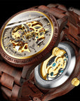 Classic Wooden Men's Mechanical Watch