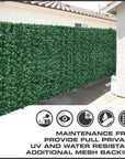 Faux Ivy Privacy Fence Shade Cloth Backing 120"L x 40"H 33SQ FT