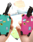 Fashion Silicone Luggage Tags Set