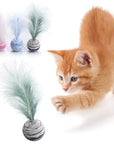 Cat Toy Feather Ball