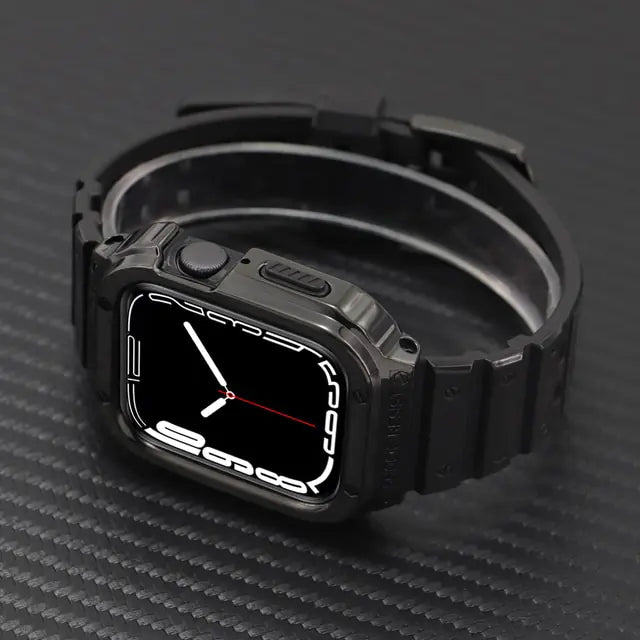 Watch Band Stainless Steel and Rubber