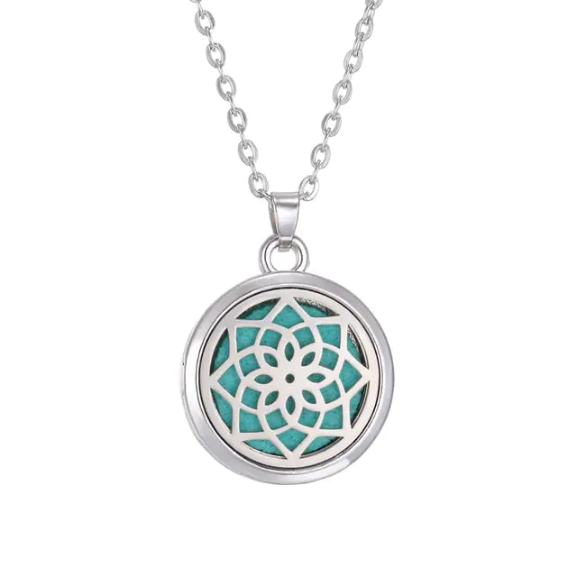 Aromatherapy necklace Tree of life pendant Essential oil diffuser necklace Nature-inspired jewelry Aromatherapy jewelry Stylish wellness accessory Essential oil necklace Tranquility pendant Relaxation jewelry Aromatherapy diffuser pendant