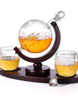 Whiskey decanter globe wine aerator glass set Globe-shaped whiskey decanter with wine aerator and glasses Elegant glassware set for whiskey and wine enthusiasts Decorative globe decanter with built-in wine aerator Stylish whiskey decanter set with accompanying wine glasses Unique globe-shaped decanter and aerator glassware set Luxury barware set for serving whiskey and aerating wine Premium glass set for whiskey and wine aficionados Globe decanter with integrated wine aerator and matching glasses