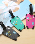 Fashion Silicone Luggage Tags Set