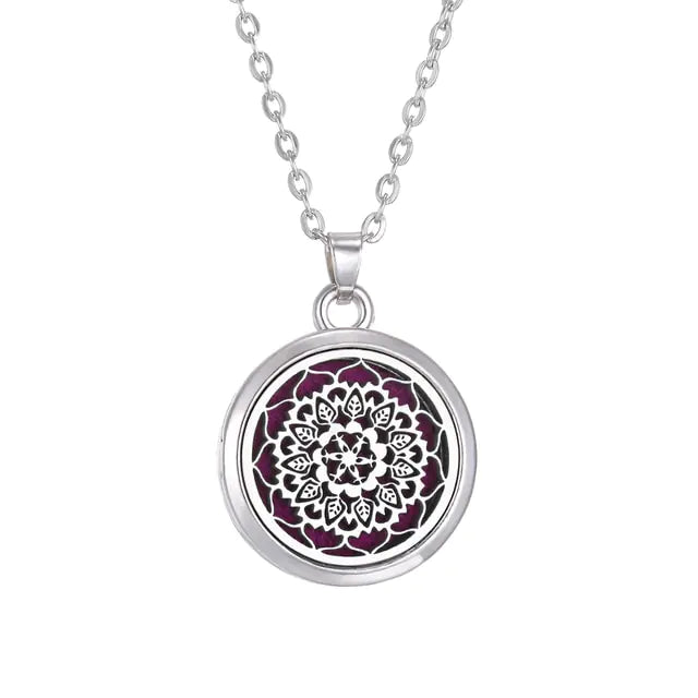 Aromatherapy necklace Tree of life pendant Essential oil diffuser necklace Nature-inspired jewelry Aromatherapy jewelry Stylish wellness accessory Essential oil necklace Tranquility pendant Relaxation jewelry Aromatherapy diffuser pendant