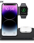 Wireless charger Fast charging station Multi-device charger Charging dock Smartphone charger Smartwatch charger Earbuds charger Tech accessories Charging hub Wireless charging stand