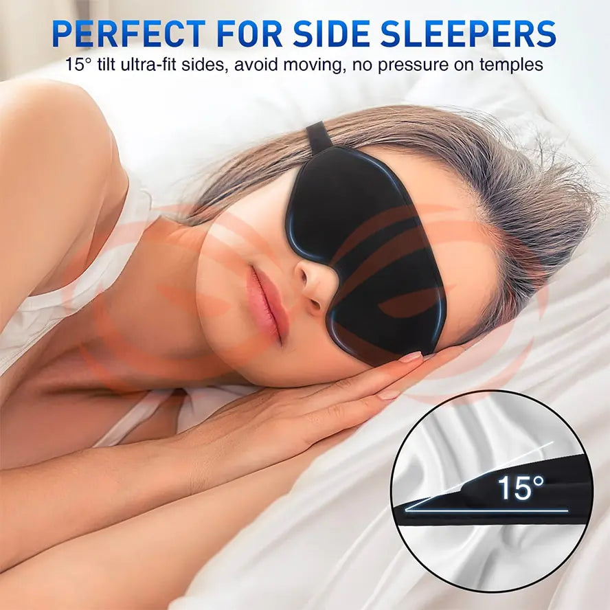 Eye mask Sleep aid Sleeping accessory Contoured eye mask Light-blocking mask Sleep mask for travel Comfortable eye cover Relaxation accessory Sleepwear accessory Eye mask for sleeping